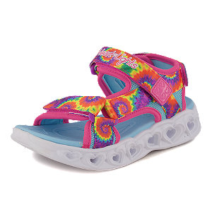 Skechers Heart Lights Mädchen Sandale Pink 27-30 von Skechers