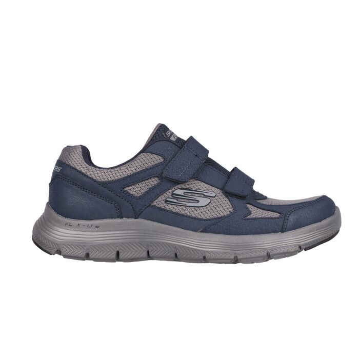 Skechers Klett-Sneaker für Herren aus Softmaterial blau-grau, 44 von Skechers