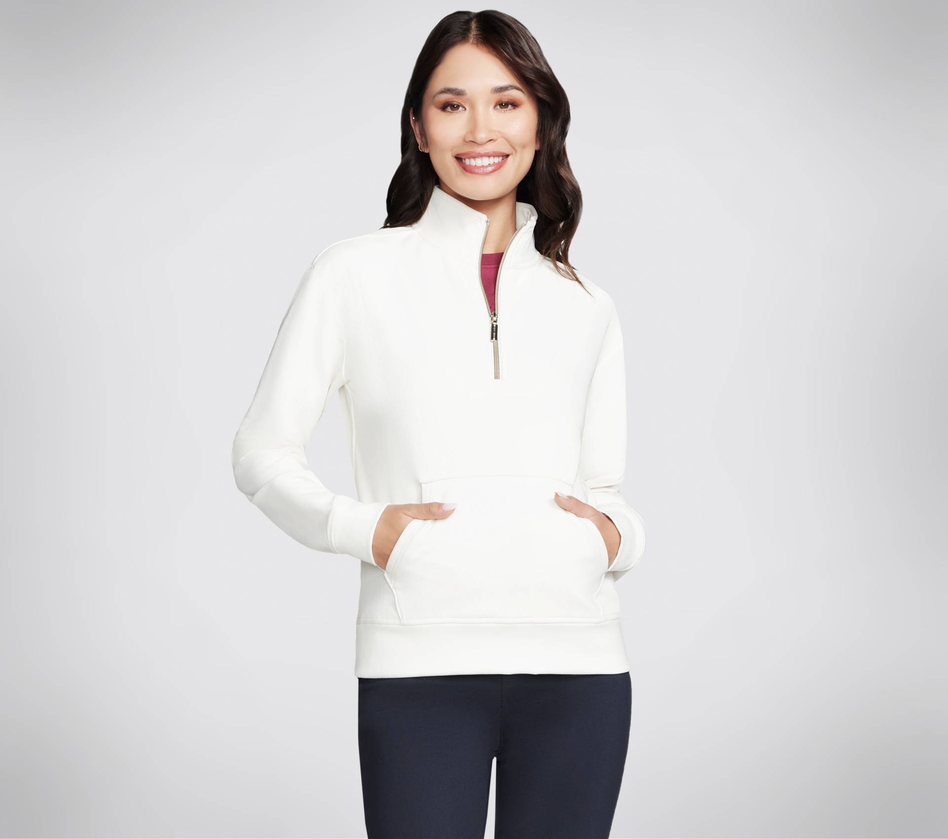 Skechers Rollkragenpullover »GOLUXE RIB 1/4 ZIP« von Skechers