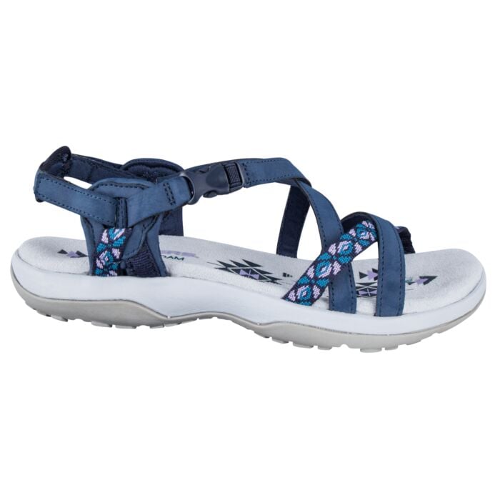 Skechers Leder-Sandale Damen marine, 41 von Skechers