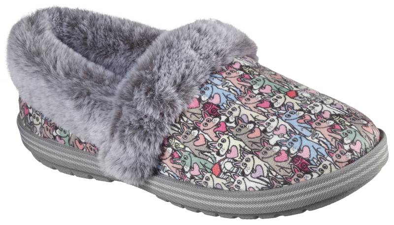 Skechers Pantoffel »TOO COZY«, Hausschuh mit Fellimitat-Besatz von Skechers