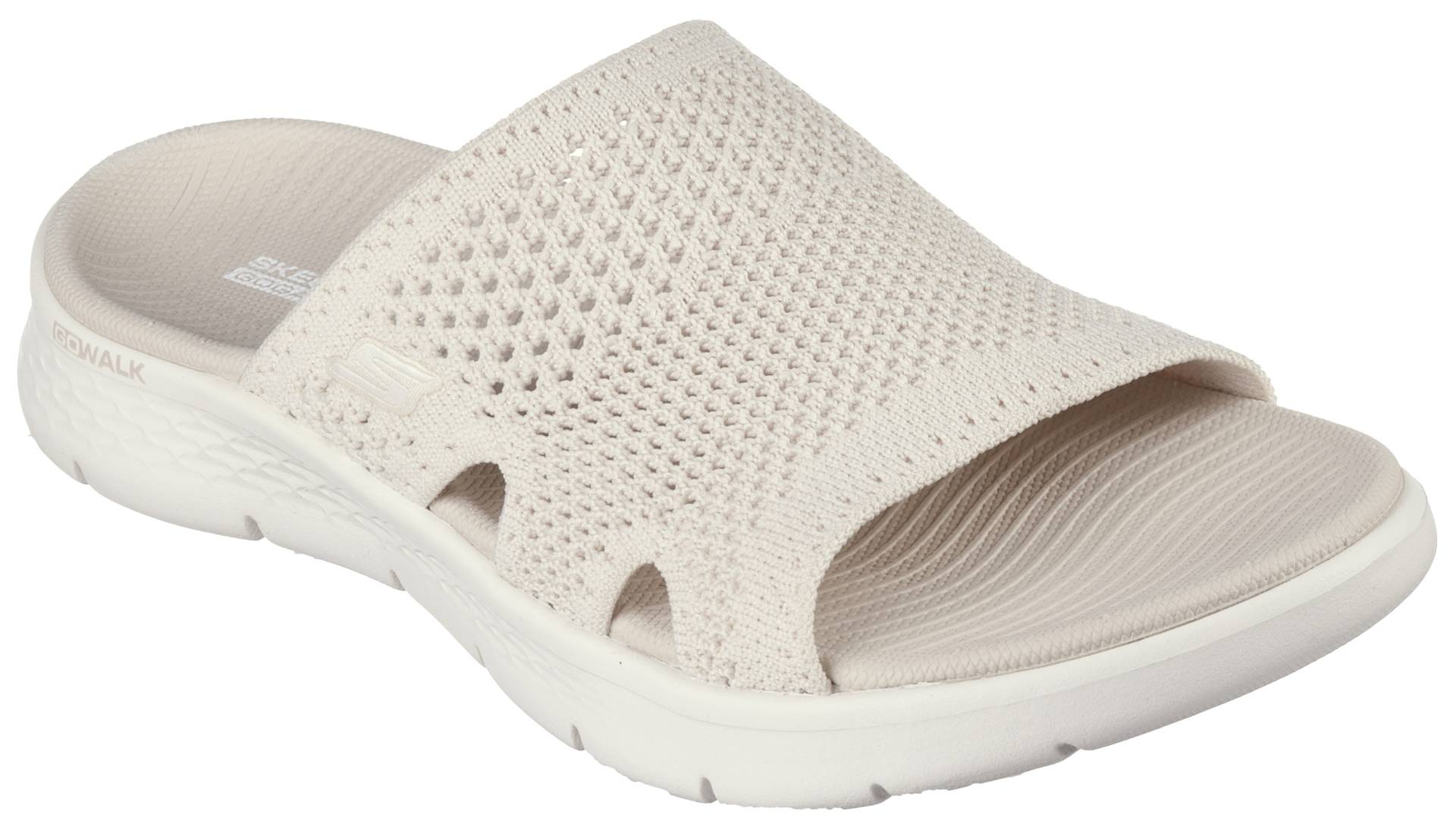 Skechers Pantolette »GO WALK FLEX SANDAL-ELATION«, Keilabsatz, Sommerschuh, Schlappen mit Goga Mat Footbed von Skechers