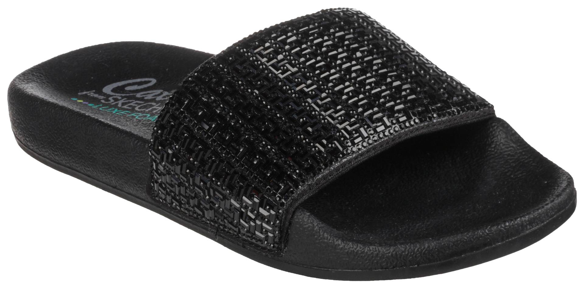 Skechers Pantolette »POP UPS NEW SPARK«, Sommerschuh, Schlappen mit funkelnder Bandage von Skechers