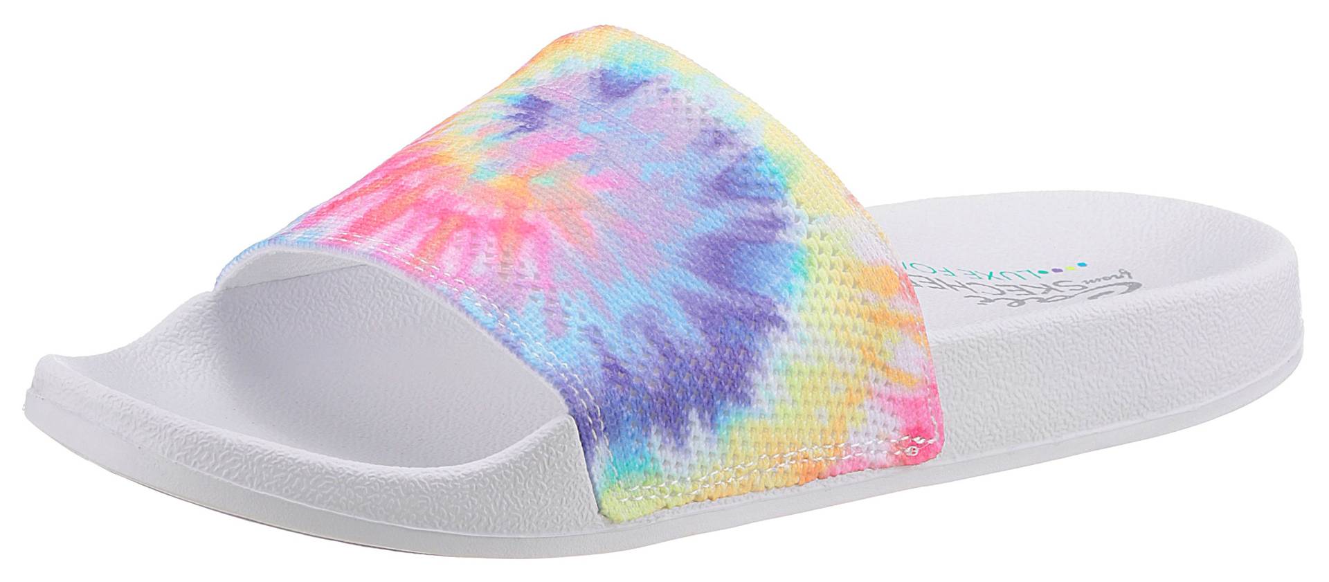 Skechers Pantolette »POP UPS SANDY LIVIN'«, im lässigen Batik-Look von Skechers