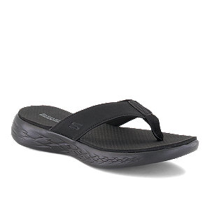 Skechers Point Damen Flip Flop Schwarz von Skechers