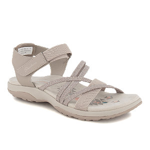 Skechers Reggae Slim Damen Sandale Beige von Skechers