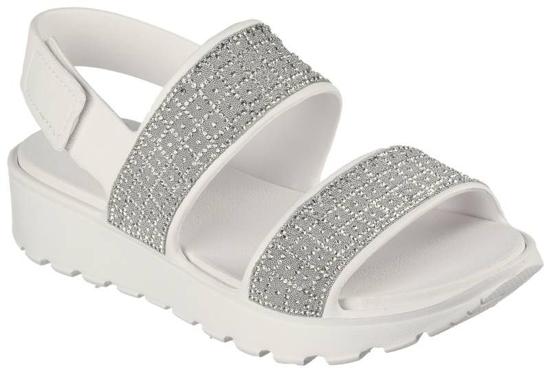 Skechers Sandale »FOOTSTEPS-«, Sommerschuh, Sandalette, Klettschuh, in funkelnder Optik von Skechers