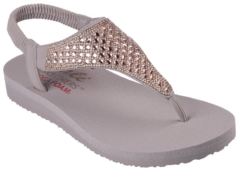 Skechers Sandale »MEDITATION-ROCKSTAR«, Sommerschuh, Sandalette, Riemchensandale, mit Glitzersteinen von Skechers