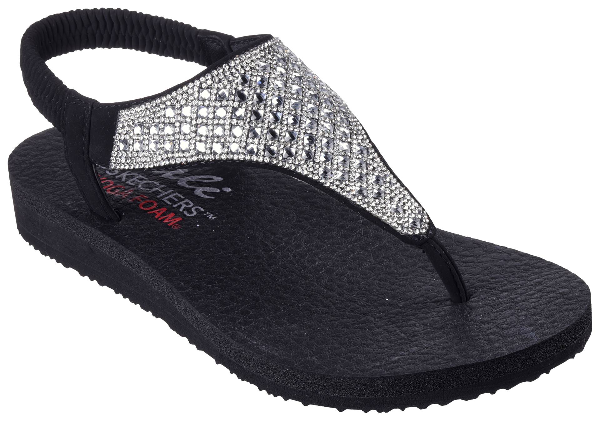 Skechers Sandale »MEDITATION-ROCKSTAR«, Sommerschuh, Sandalette, Riemchensandale, mit Glitzersteinen von Skechers