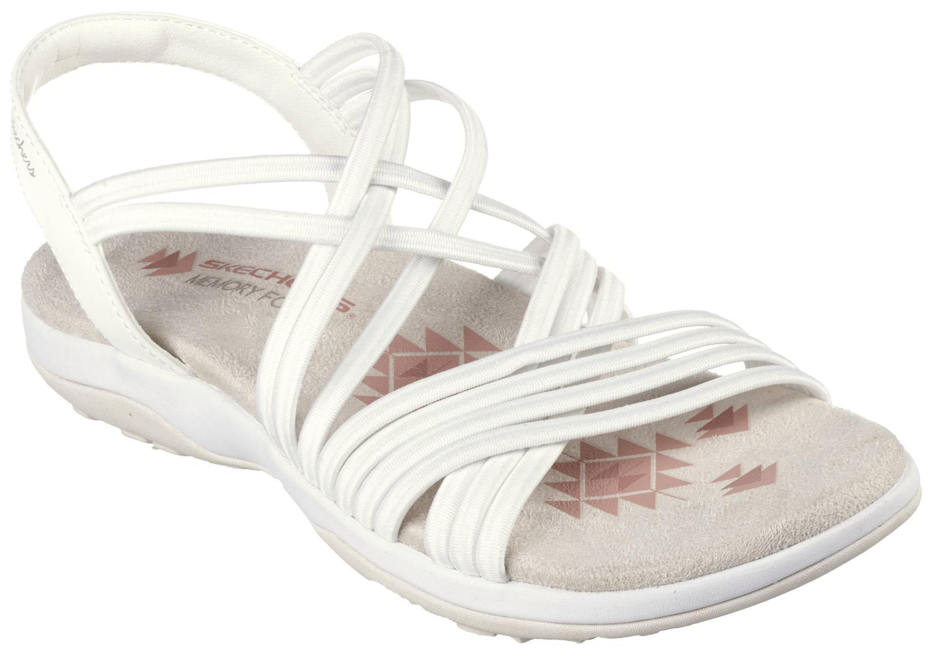 Skechers Sandale »REGGAE SLIM-SUNNYSIDE«, Sommerschuh, Sandalette, Keilabsatz, mit Skechers Memory Foam von Skechers