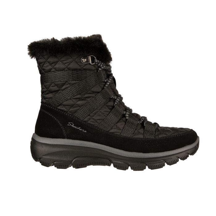 Skechers Schnürstiefel für Damen aus Softmaterial schwarz, 36 von Skechers