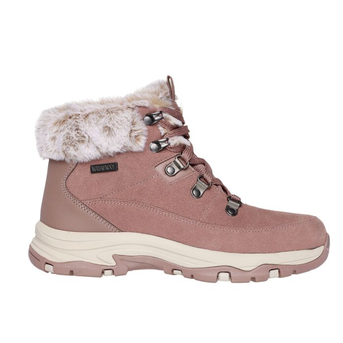 Skechers Schnürstiefel für Damen aus Veloursmaterial, mauve von Skechers