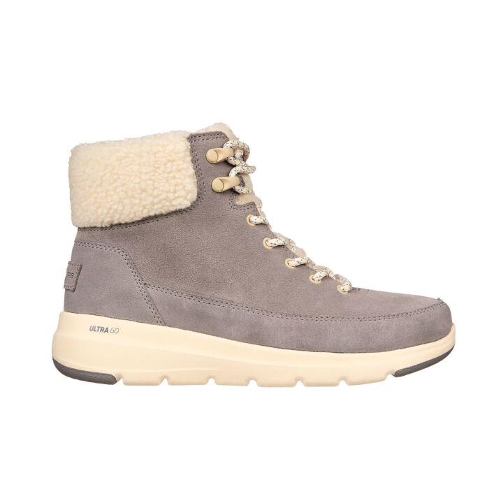 Skechers Schnürstiefelette aus Veloursleder grau, 35 von Skechers