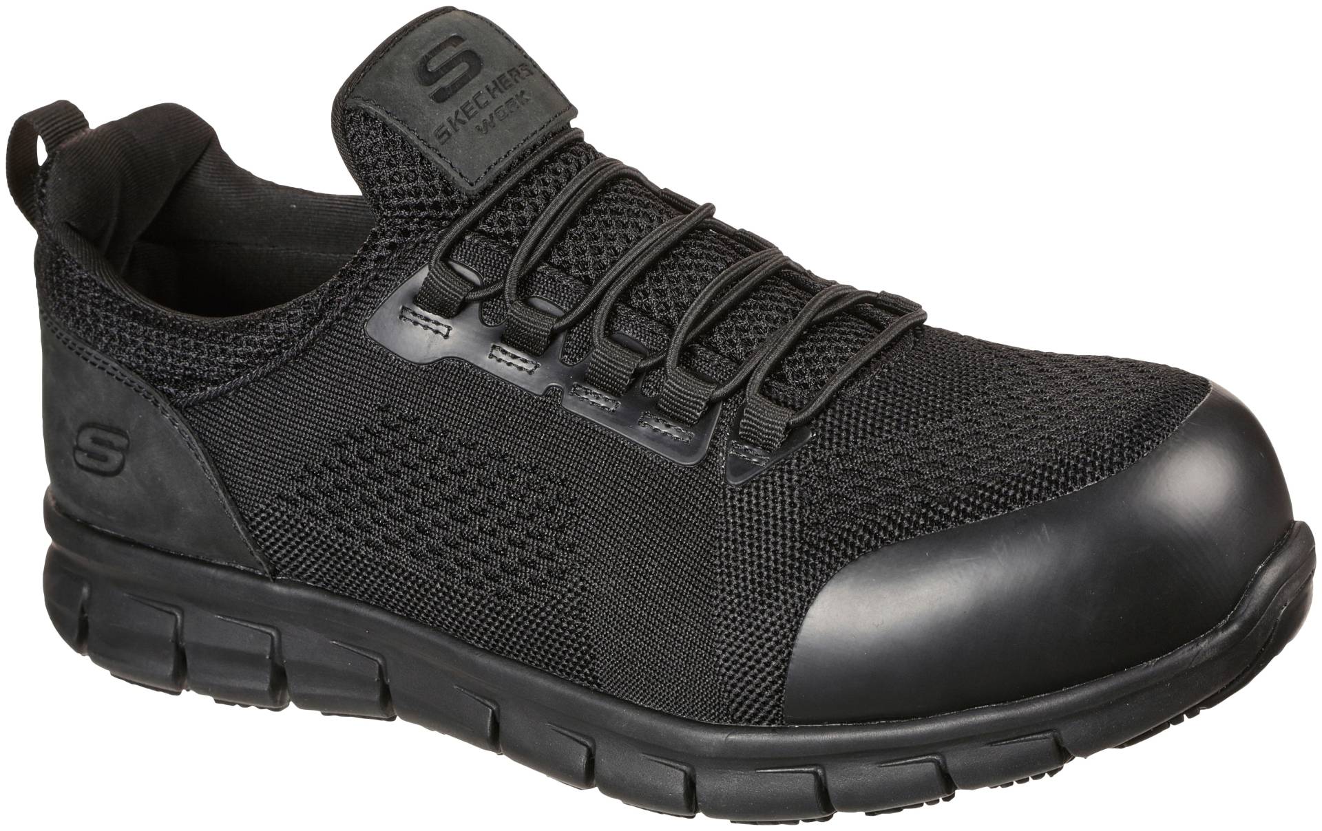 Skechers Sicherheitsschuh »SYNERGY - OMAT«, S1 P ESD, Slip On mit Bungeeschnürung, durchtrittsicher, atmungsaktiv von Skechers