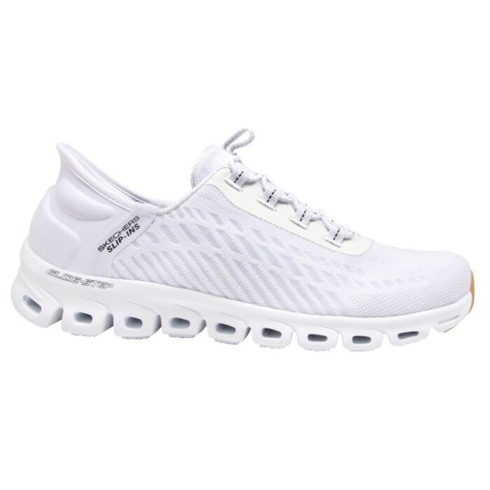 Skechers Slip Ins Damen mit stabiler Fersenkappe weiss