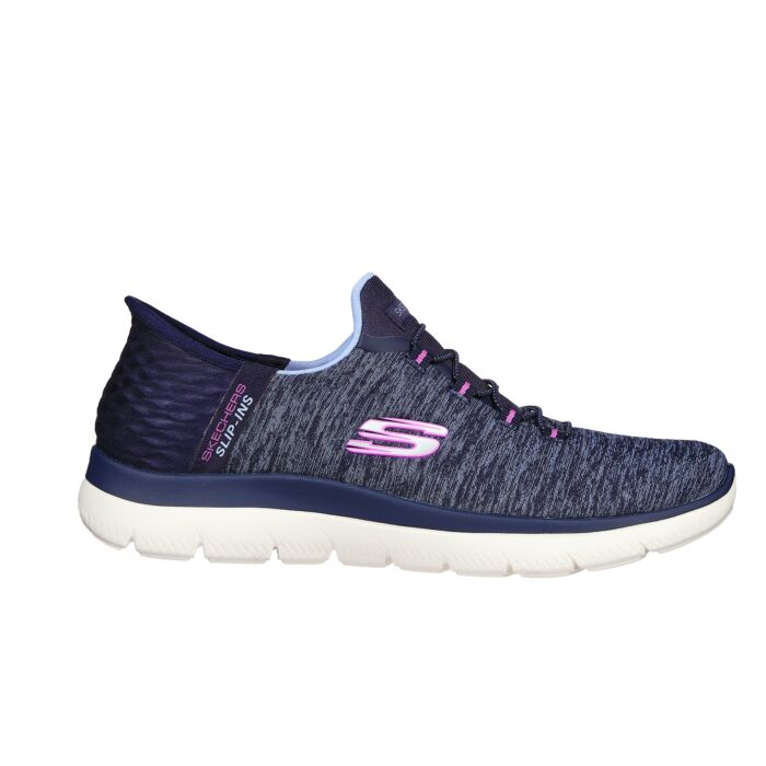 Slip Ins Damen-Schlupfschuh mit Elastbändern marine von Skechers