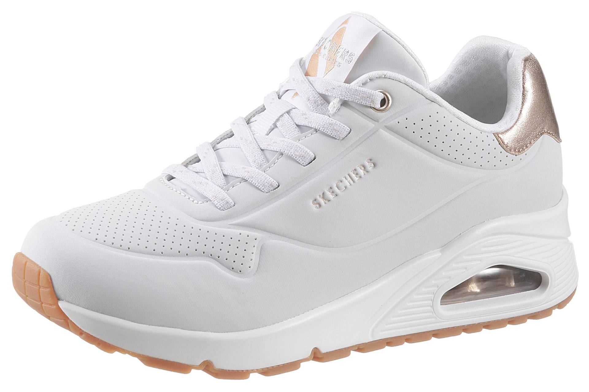 Skechers Slip-On Sneaker »UNO SHIMMER AWAY«, Slipper, Freizeitschuh, Plateausneaker mit modischem Keilabsatz Skechers Slip-On Sneaker »UNO SHIMMER AWAY«, Slipper, Freizeitschuh, Plateausneaker mit modischem Keilabsatz von Skechers