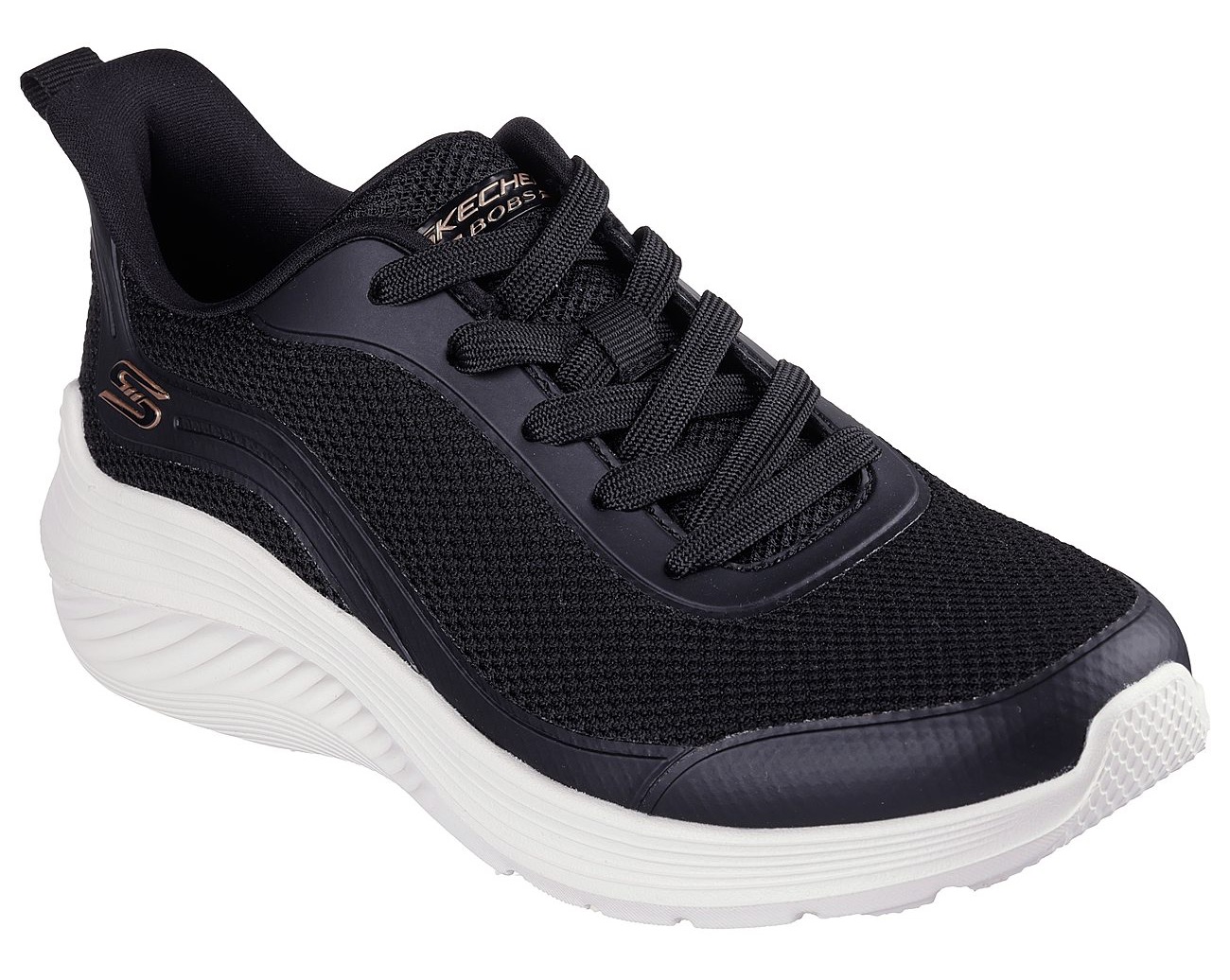 Skechers Sneaker »BOBS SQUAD WAVES-STILL WADING«, Trainingsschuh, Freizeitschuh mit Strech-Schnürsenkeln zum Schlupfen von Skechers