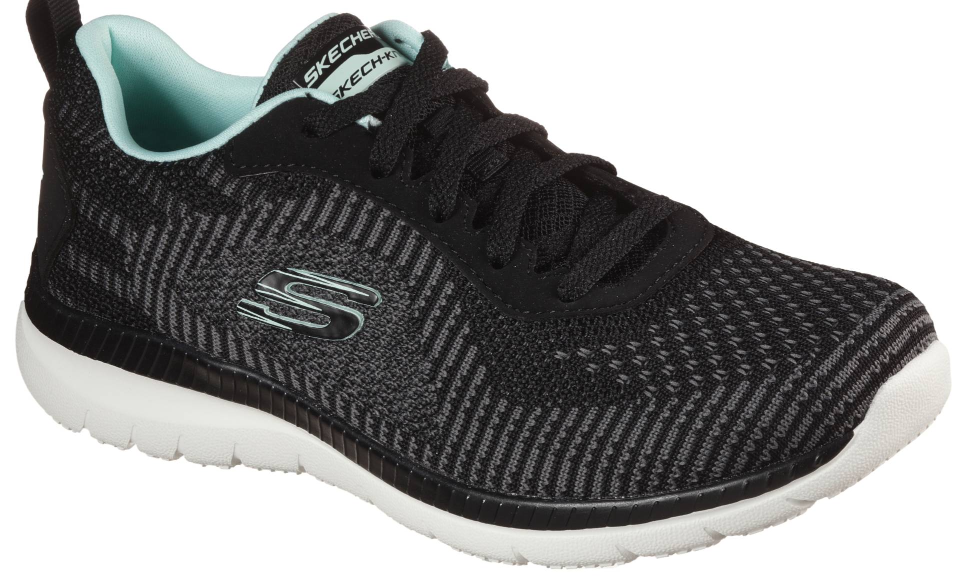 Skechers Sneaker »BOUNTIFUL-PURIST«, in Strick-Optik, Freizeitschuh, Halbschuh, Schnürschuh von Skechers