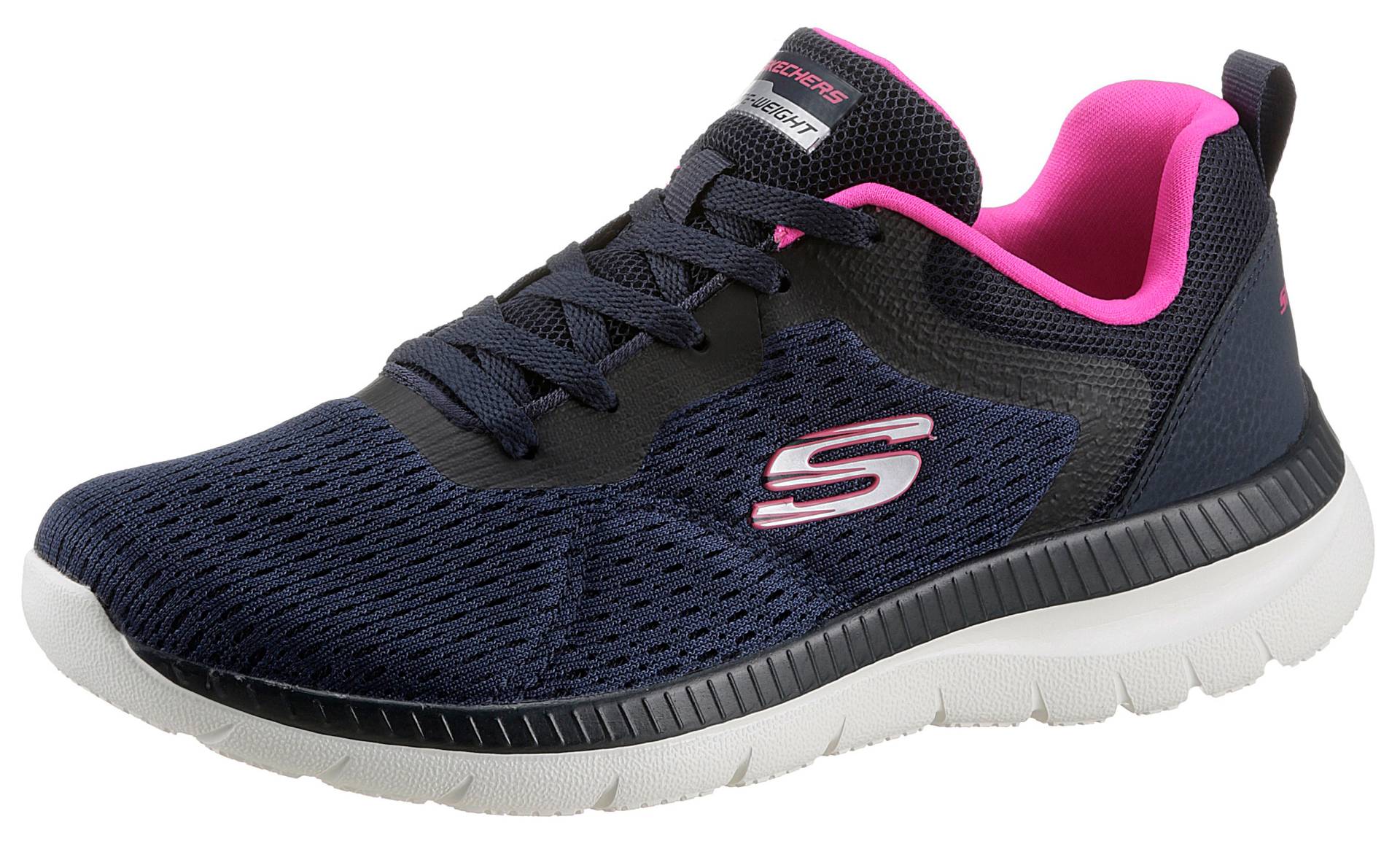 Skechers Sneaker »BOUNTIFUL - QUICK PATH«, mit gepolsterter Innensohle, Freizeitschuh, Halbschuh, Schnürschuh von Skechers