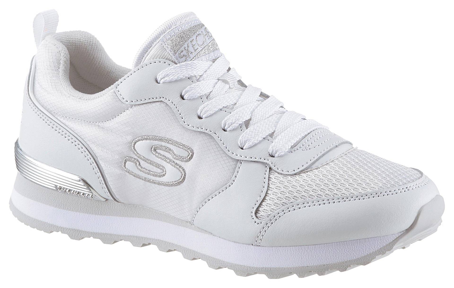 Skechers Sneaker »Goldfarben´n Gurl«, mit Metallic-Details, Freizeitschuh, Halbschuh, Schnürschuh von Skechers