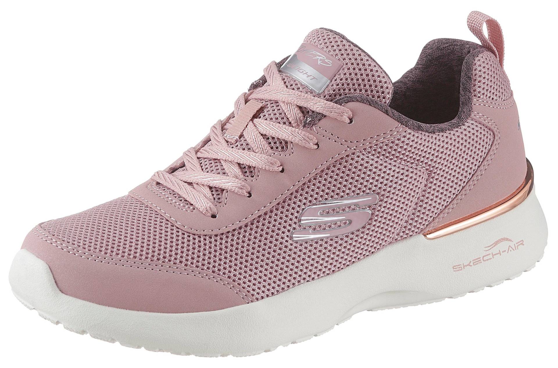 Skechers Sneaker »Skech-Air Dynamight - Fast Brake«, Metallic-Element an der Ferse, Freizeitschuh, Halbschuh, Schnürschuh von Skechers