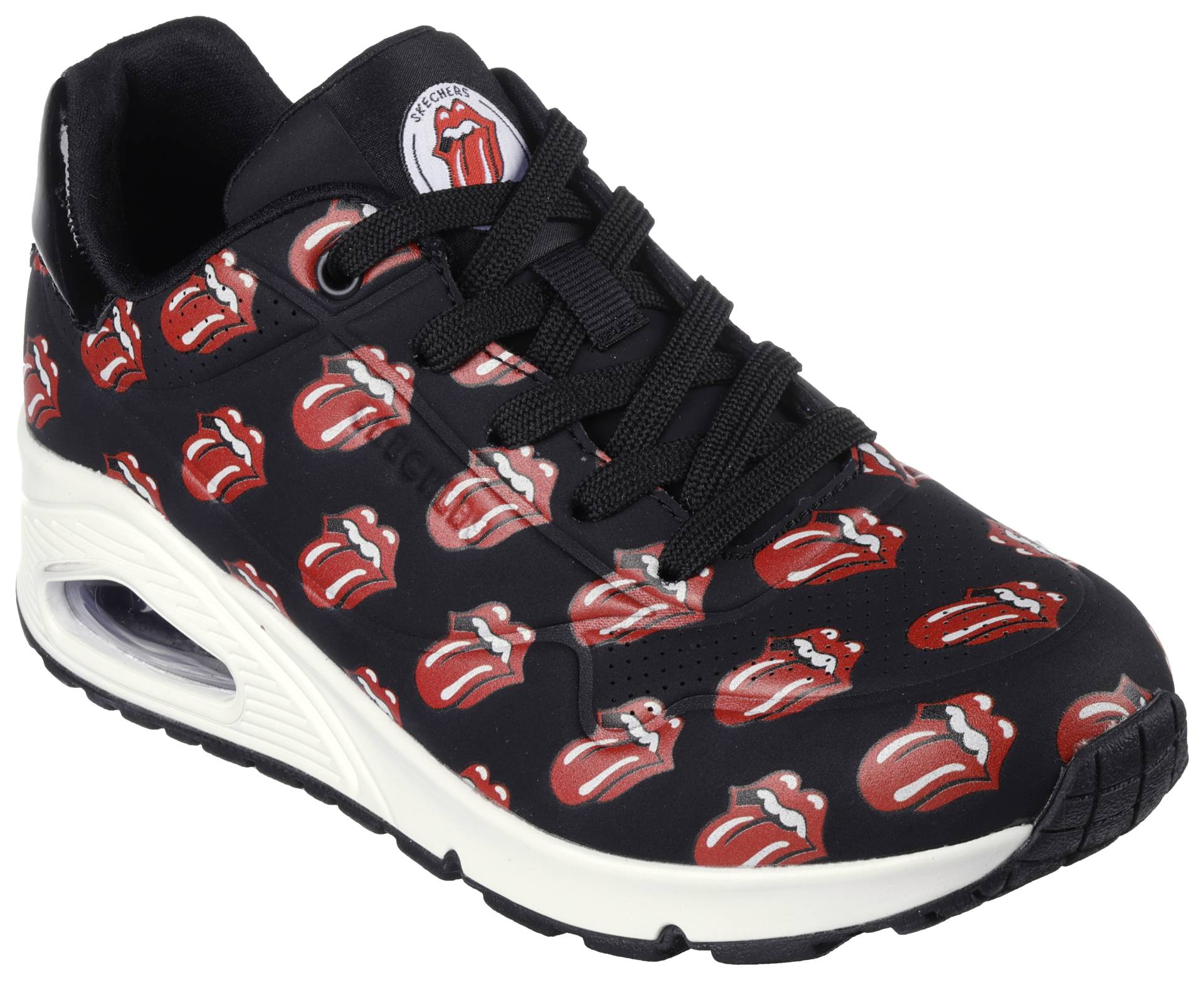 Skechers Sneaker »UNO ROLLING STONES«, mit Rolling Stones-Print, Freizeitschuh, Halbschuh, Schnürschuh von Skechers