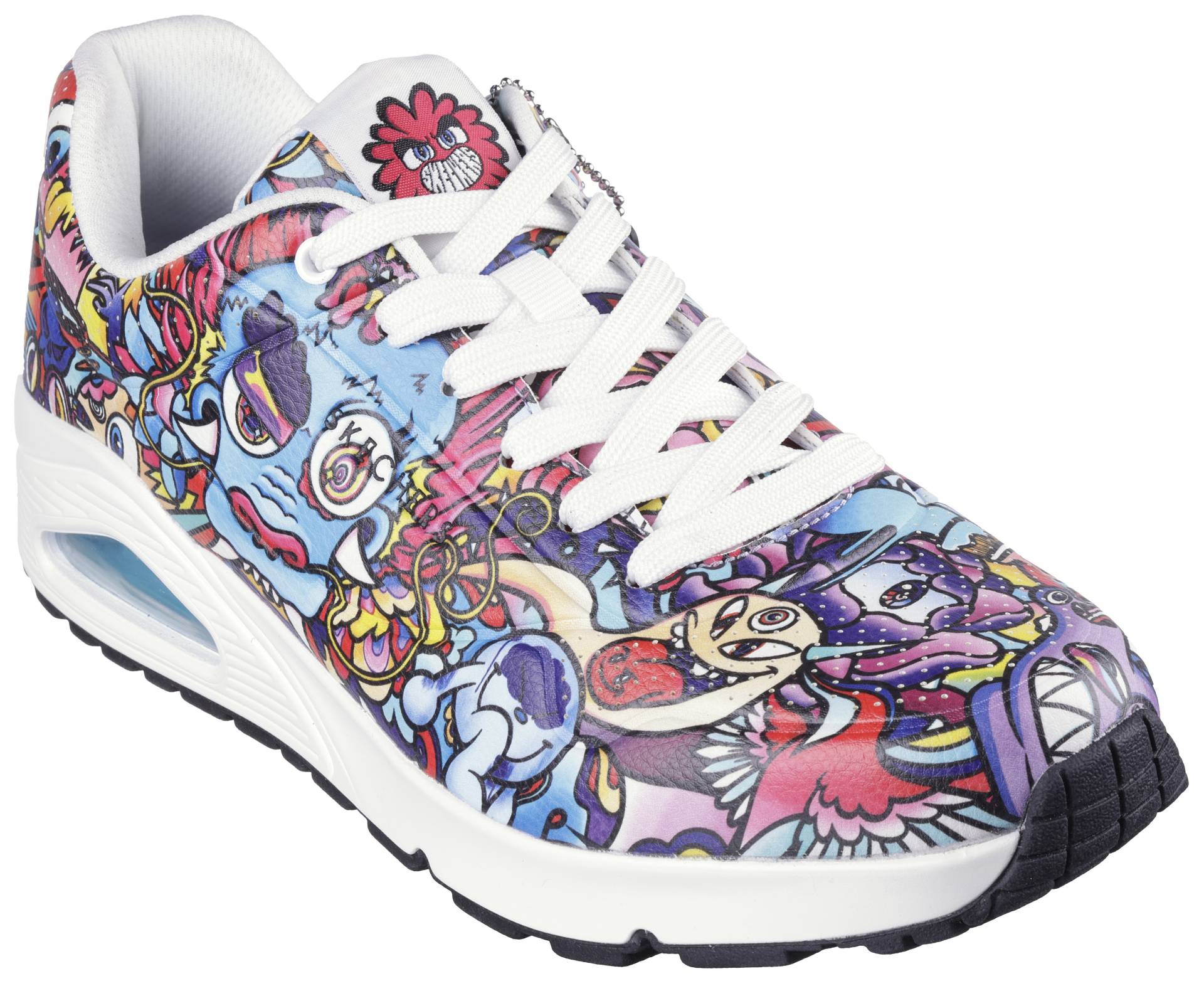 Skechers Sneaker »UNO - COLOR DOODLE«, Keilsneaker, Schnürschuh, Retro Sneaker mit einzigartigem Print von Skechers