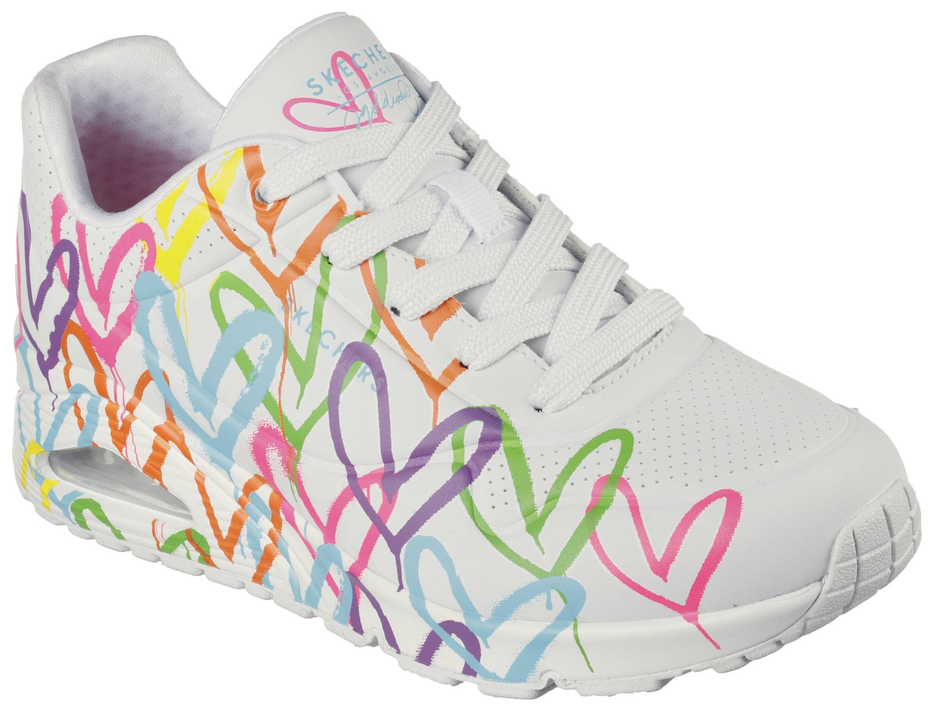 Skechers Sneaker »UNO - HIGHLIGHT LOVE«, mit Herzchen-Print, Freizeitschuh, Halbschuh, Schnürschuh von Skechers