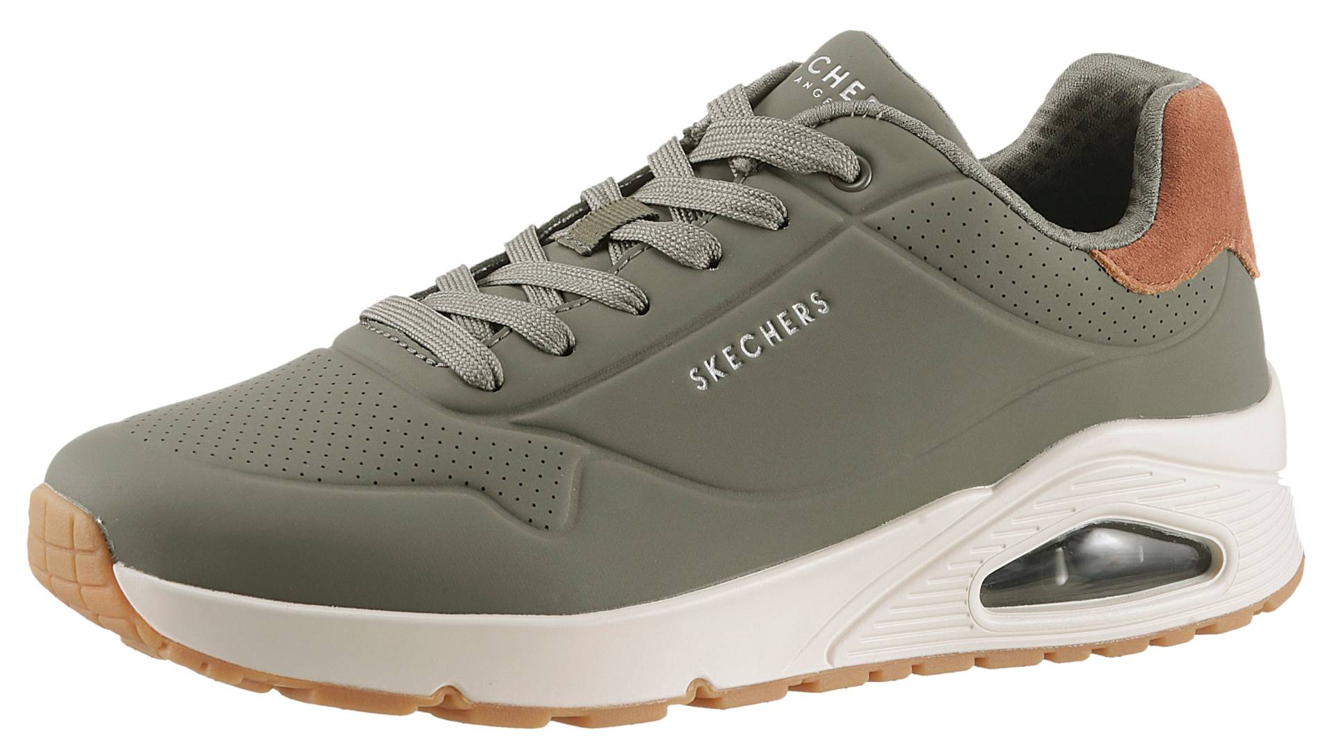 Skechers Sneaker »UNO-SUITED ON AIR«, Freizeitschuh, Halbschuh, Schnürschuh mit modischer Keilsohle von Skechers