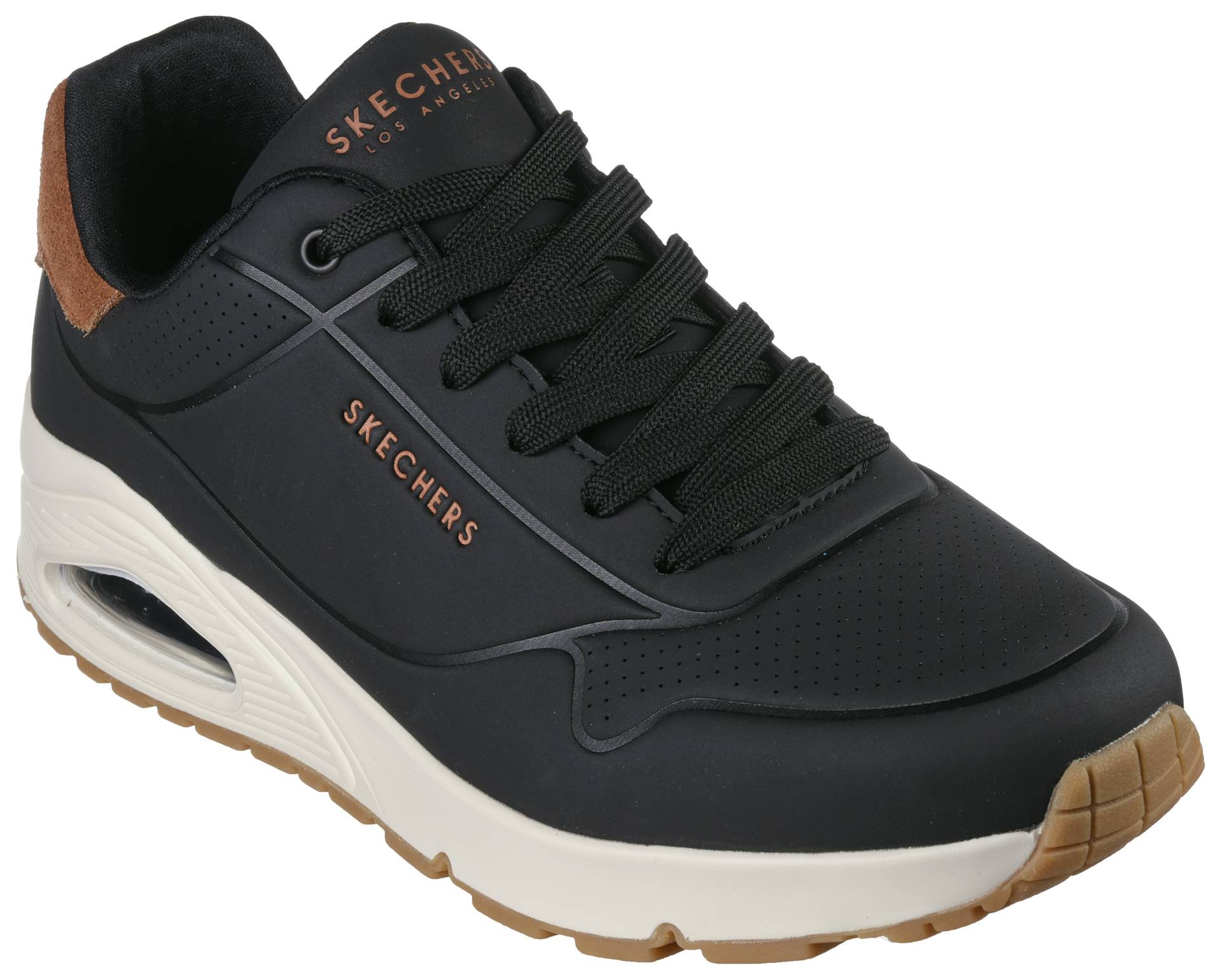 Skechers Sneaker »UNO-SUITED ON AIR«, Freizeitschuh, Halbschuh, Schnürschuh mit modischer Keilsohle von Skechers