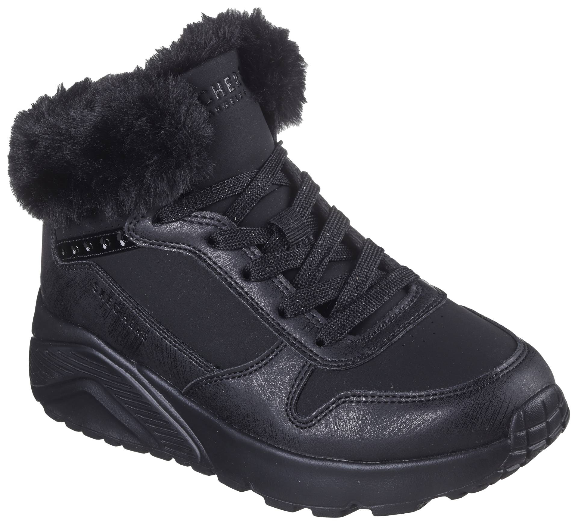 Skechers Sneaker »Uno Lite - Comfurt Collar«, Schnürboots, Winterstiefel, High Top Sneaker mit wärmendem Futter von Skechers