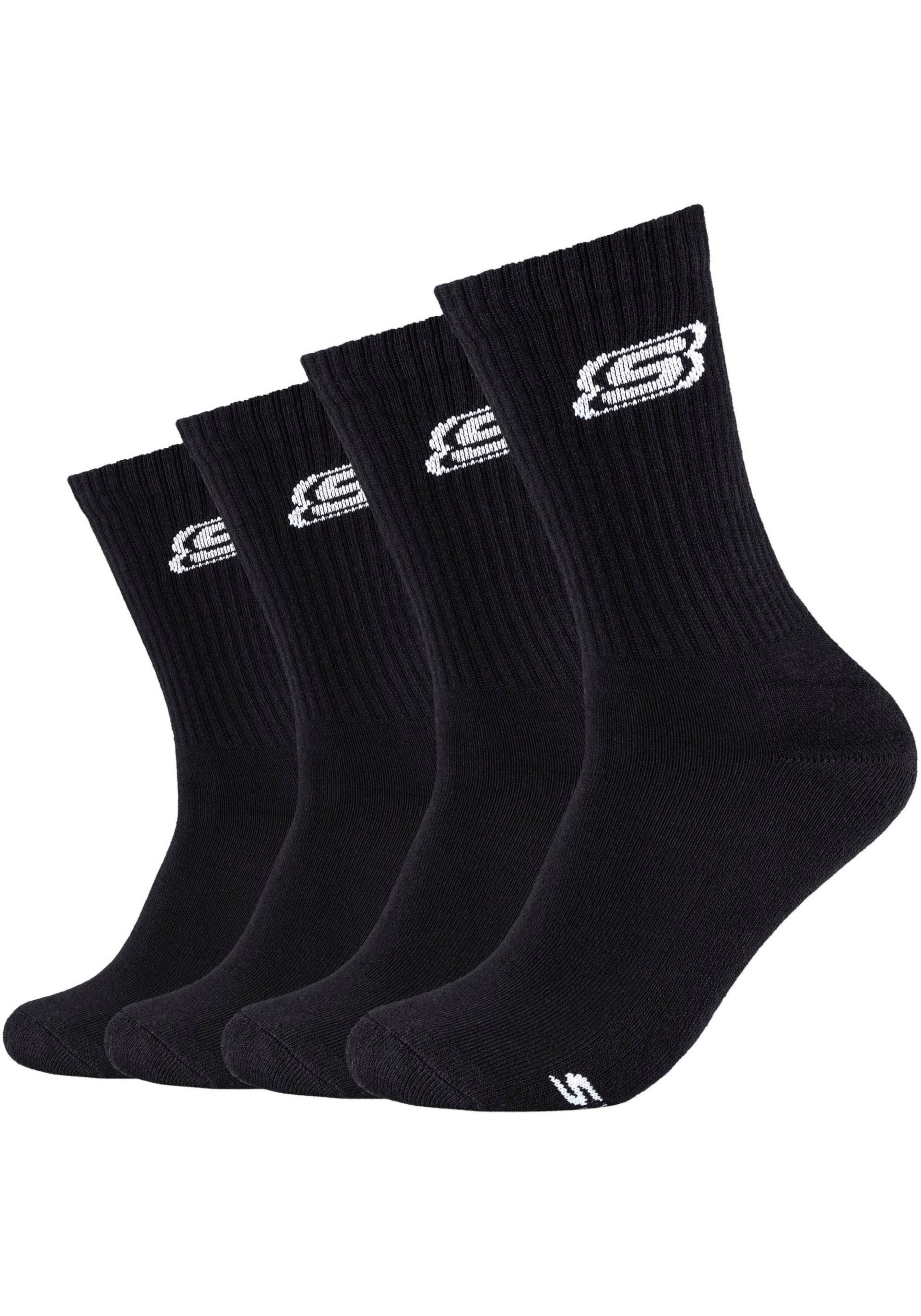 Skechers Socken »cushioned«, (4er Pack), mit verstärkter Ferse & Spitze für lange Haltbarkeit von Skechers