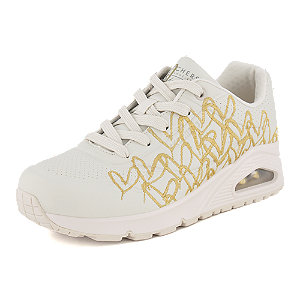 Skechers Uno Golden Heart Damen Sneaker Creme von Skechers