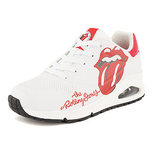 Skechers Uno Rolling Stones Damen Sneaker Weiss von Skechers