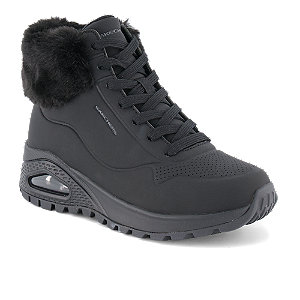 Skechers Uno Rugged Fall Air Damen Boot Schwarz von Skechers