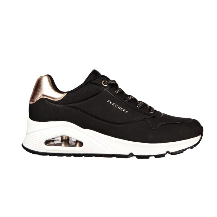 Skechers Uno – Shimmer Away Sneaker für Damen schwarz, 36 von Skechers