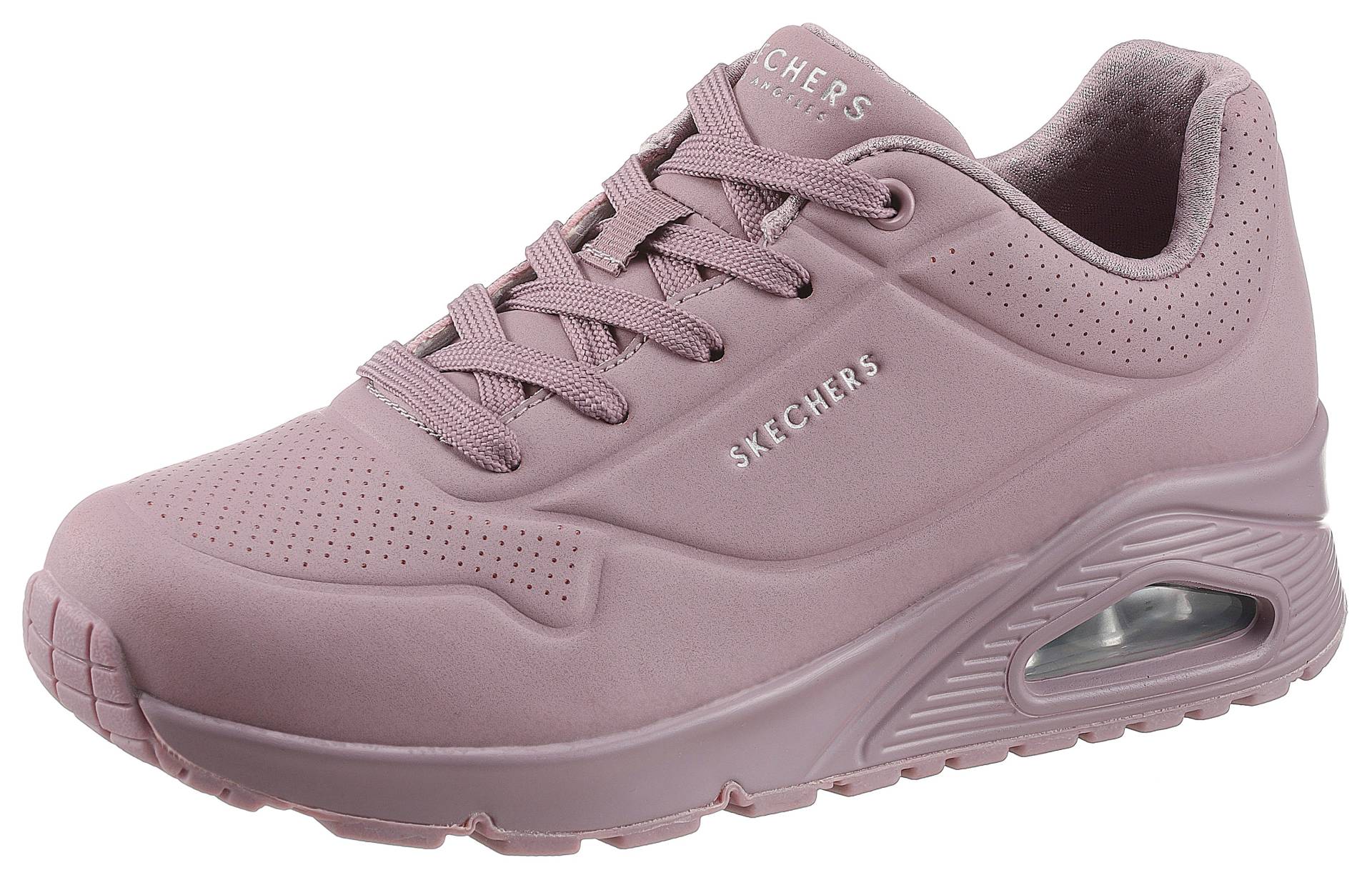 Skechers Wedgesneaker »Uno - Stand on Air«, mit feiner Perforation, Freizeitschuh, Halbschuh, Schnürschuh von Skechers