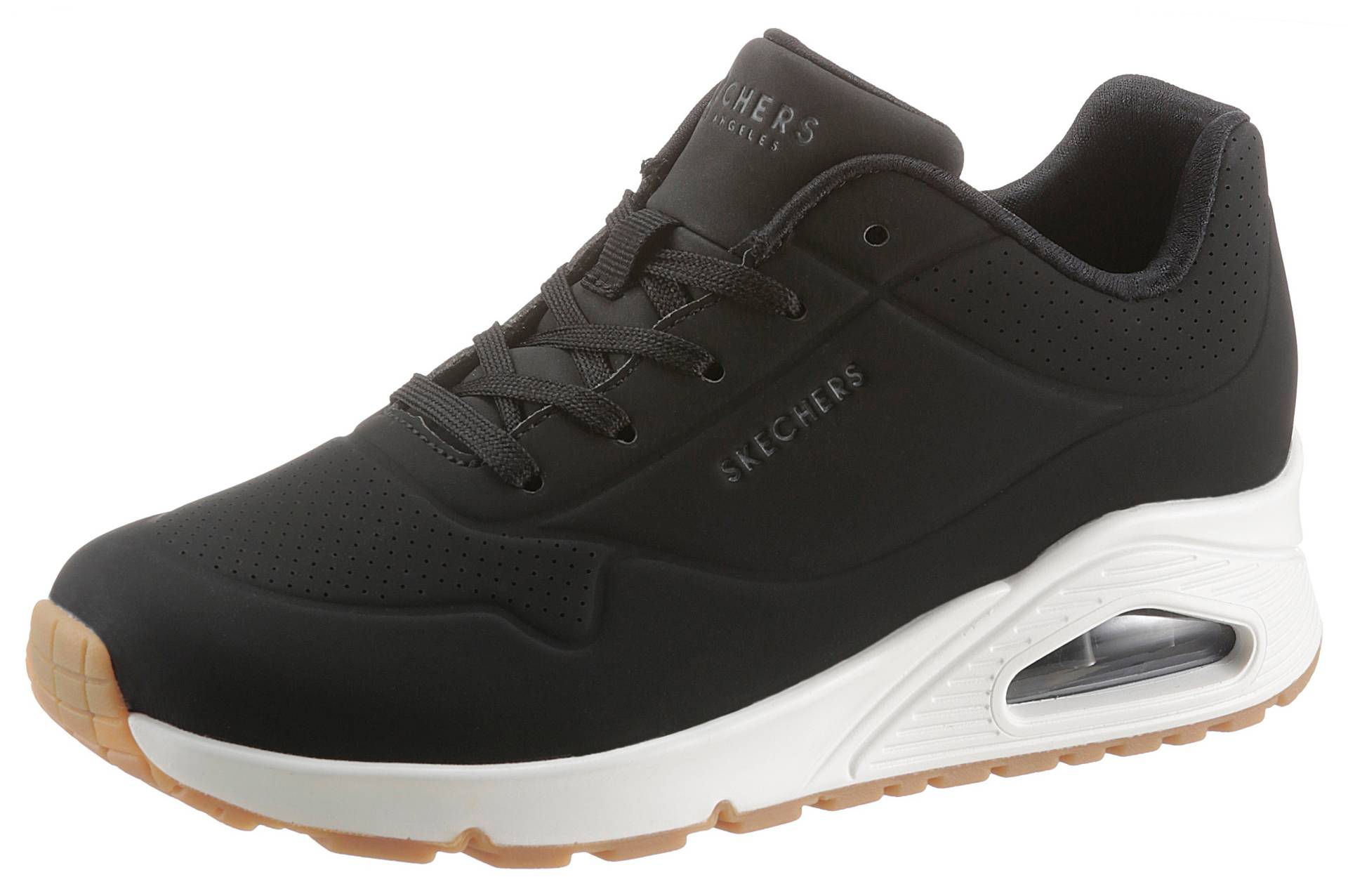 Skechers Wedgesneaker »Uno - Stand on Air«, mit feiner Perforation, Freizeitschuh, Halbschuh, Schnürschuh von Skechers