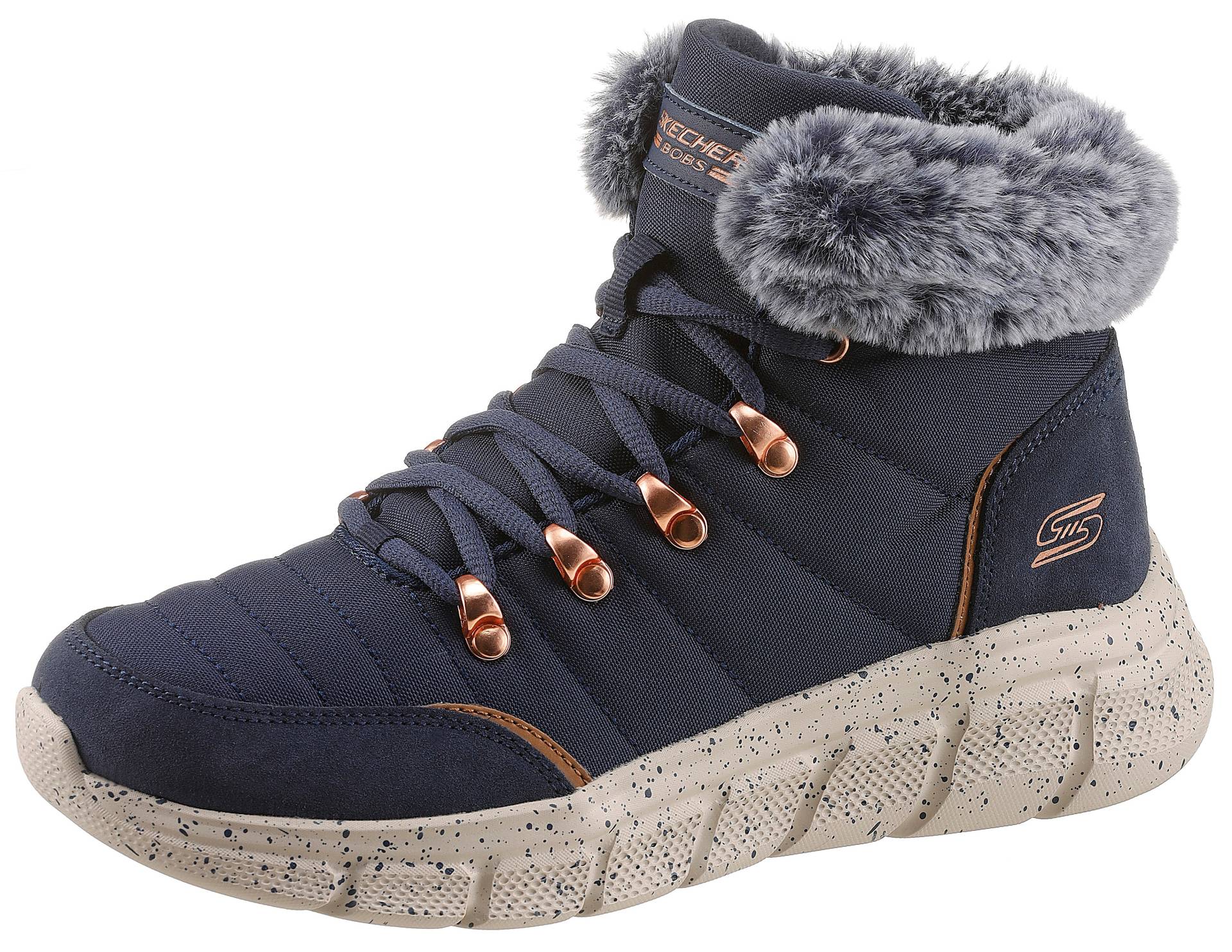 Skechers Winterboots »BOBS B FLEX -«, mit Fellimitat-Kragen von Skechers