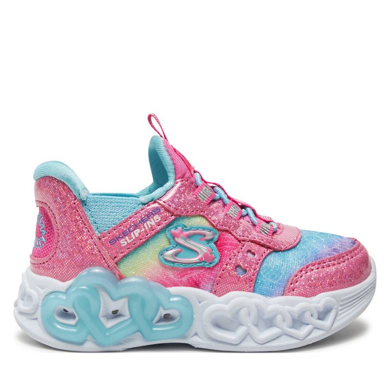 Sneakers Skechers Infinite Heart Lights 303755N/PKMT Silberfarben von Skechers