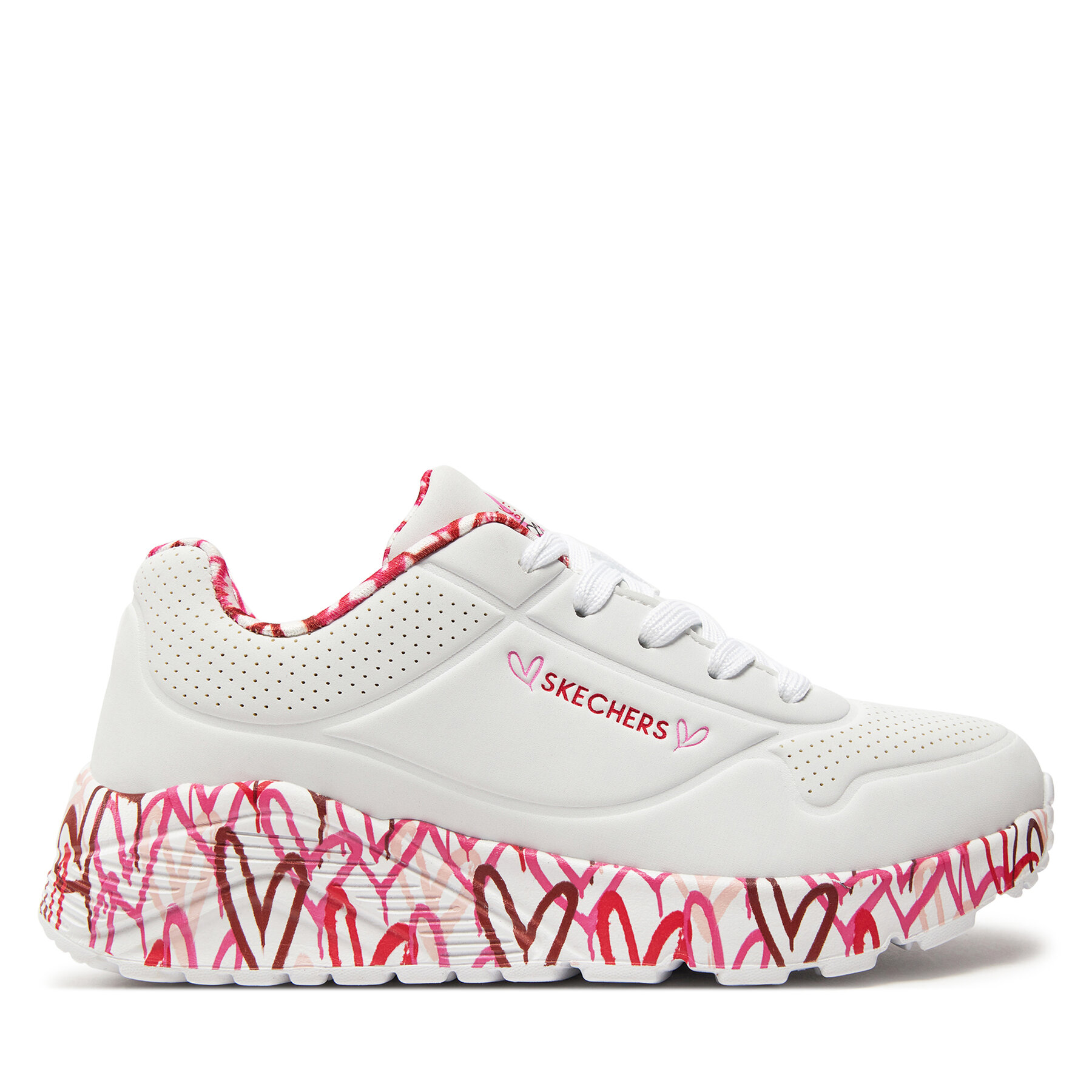 Sneakers Skechers Uno Lite Lovely Luv 314976L/WRPK Weiß Sneakers Skechers Uno Lite Lovely Luv 314976L/WRPK Weiß von Skechers