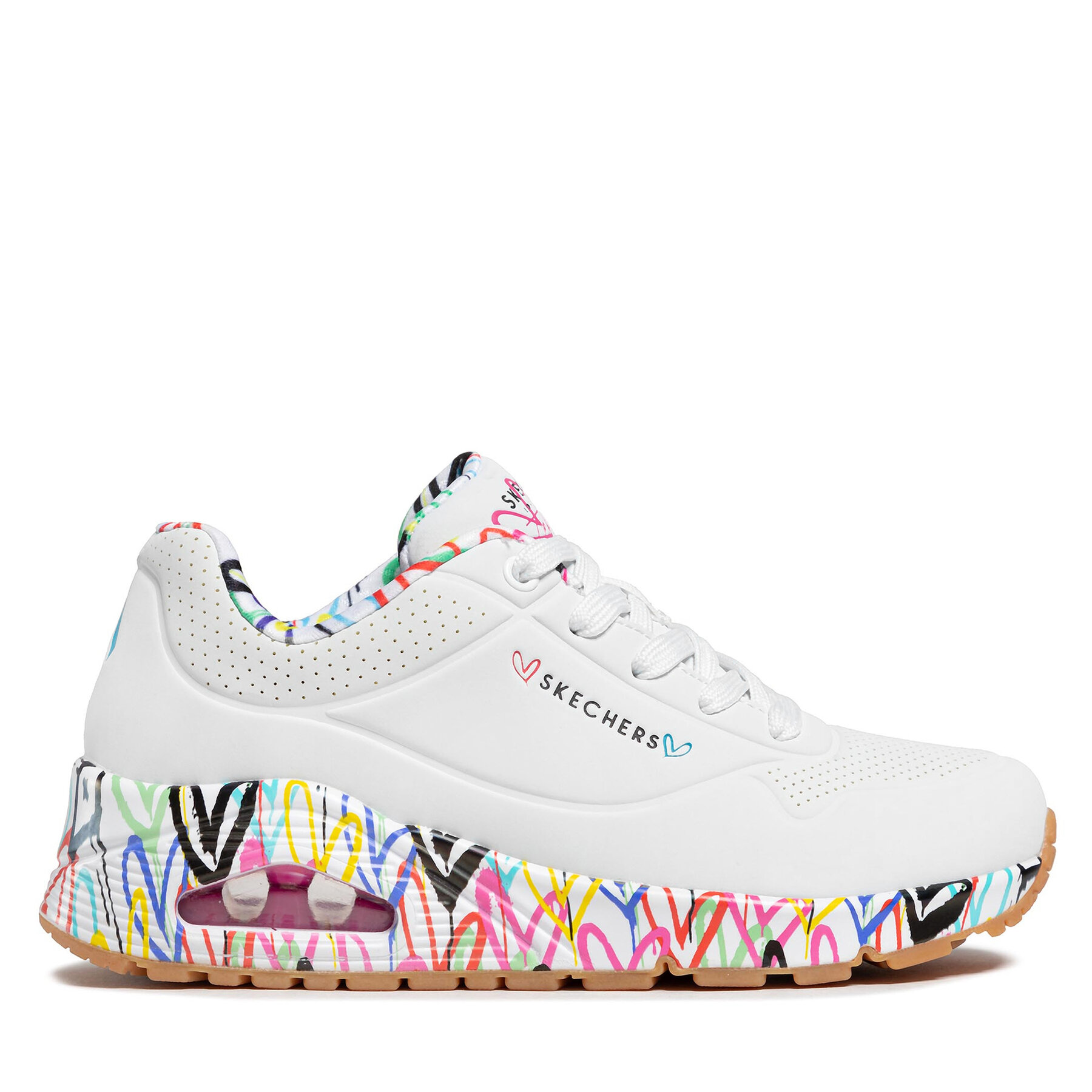Sneakers Skechers Uno Loving Love 155506/WHT Weiß Sneakers Skechers Uno Loving Love 155506/WHT Weiß von Skechers