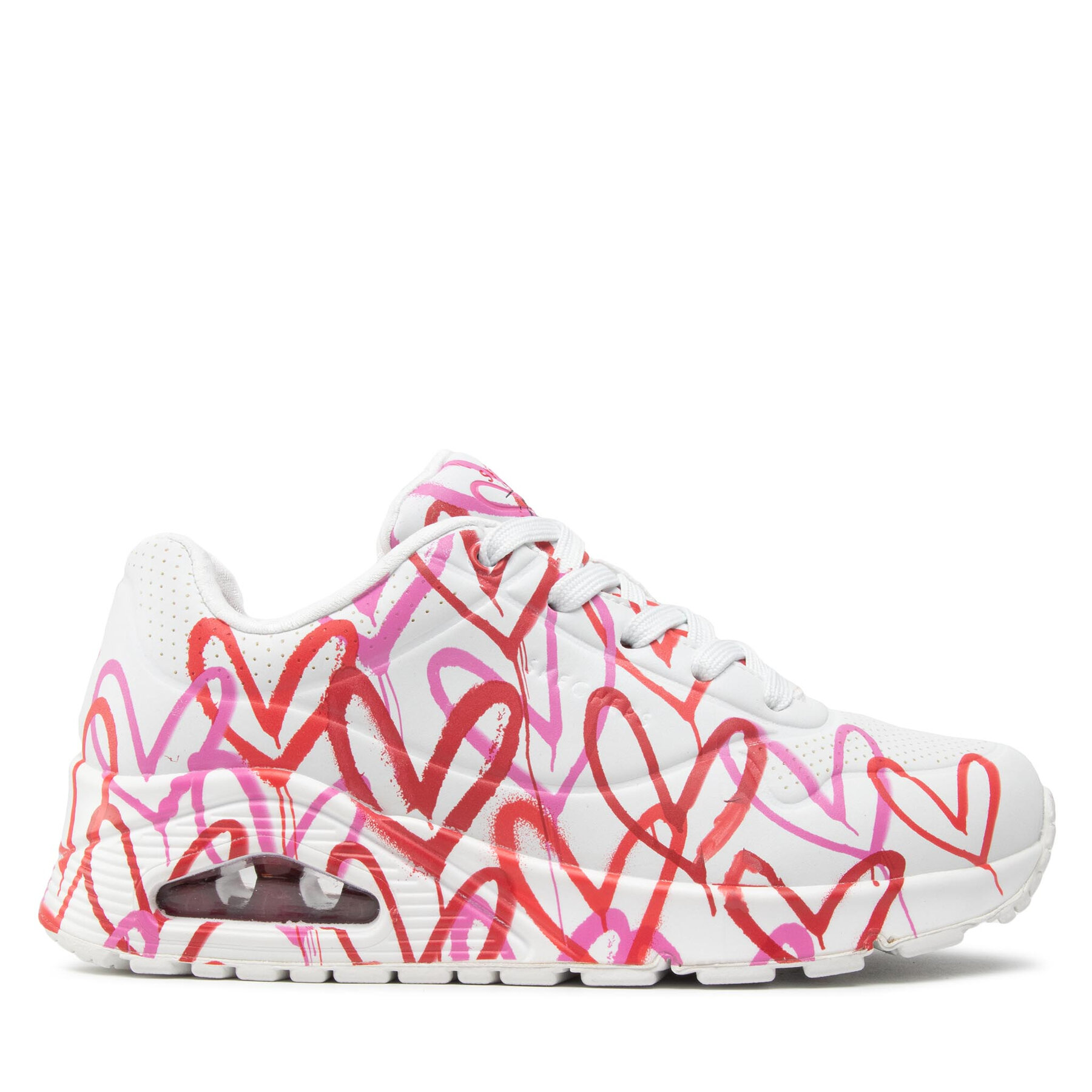 Sneakers Skechers Uno Spread The Love 155507/WRPK Weiß von Skechers