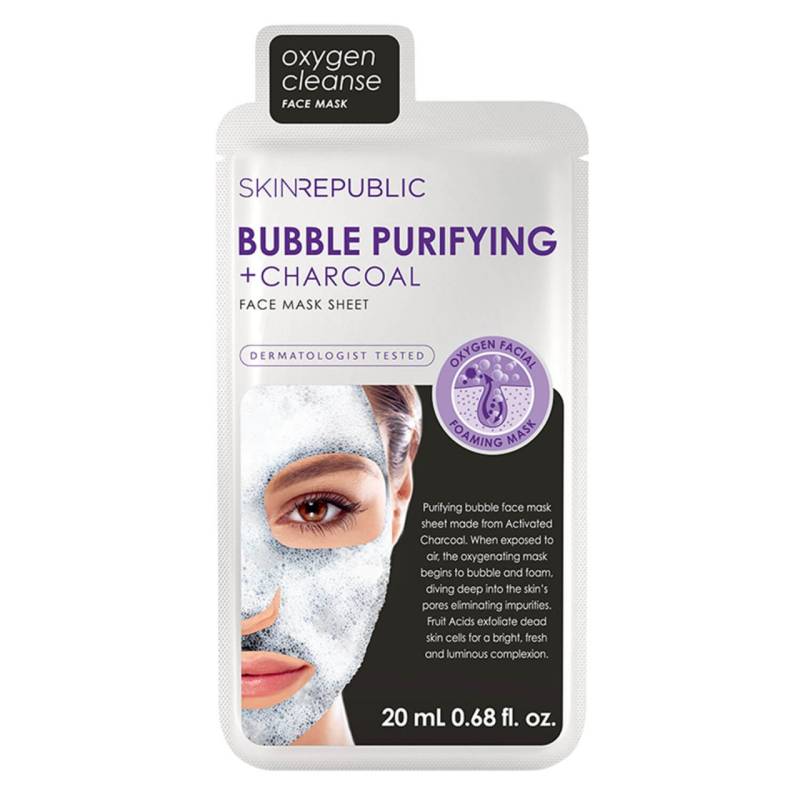 Skin Republic - Bubble Purifying + Charcoal Face Mask von Skin Republic