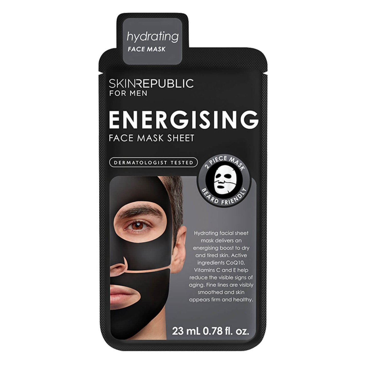 Skin Republic - Men's Energising Face Mask von Skin Republic