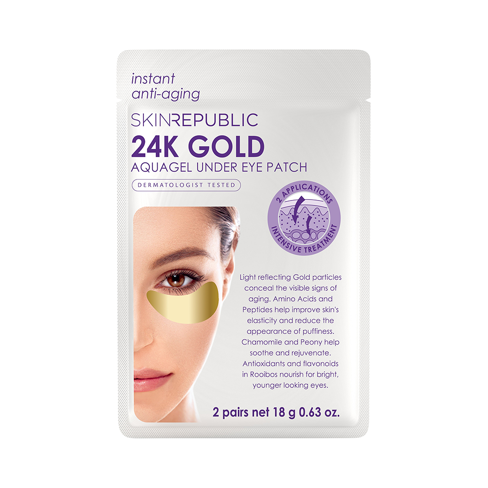 24k Gold Aquagel Under Eye Patches (2 Pairs) Damen  1 pezzo von Skin republic