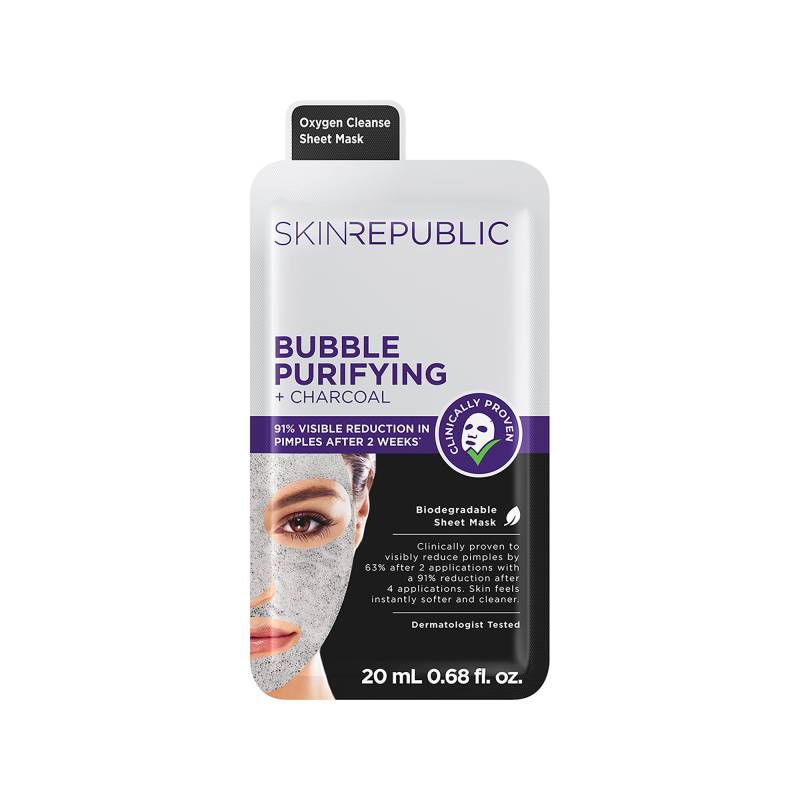 Bubble Purifying & Charcoal Face Mask Damen  1 pezzo von Skin republic