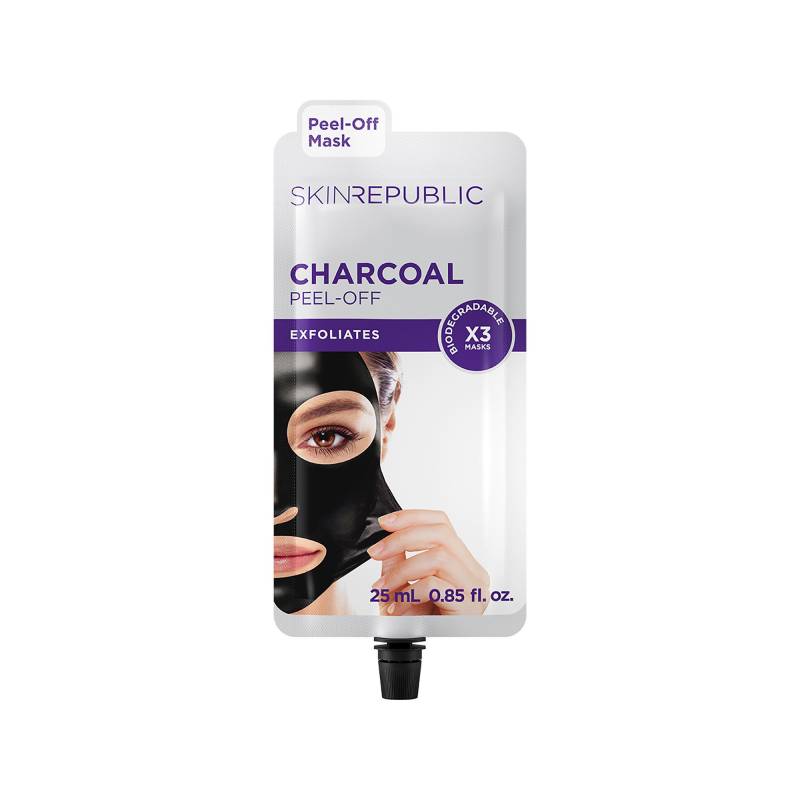 Charcoal Peel-off Face Mask Damen  25ml von Skin republic