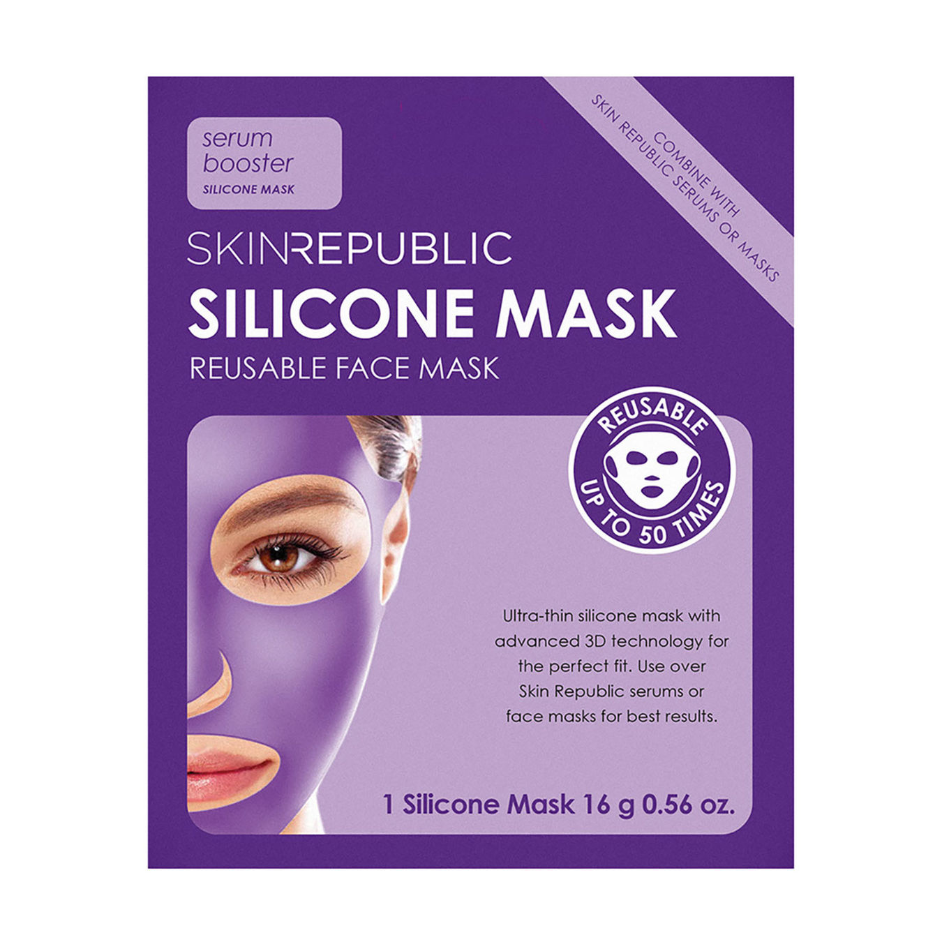 SKINREPUBLIC Silicone Mask wiederverwendbare Silikonmaske von Skinrepublic